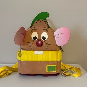 Loungefly Disney Cinderella Gus Figural Mini Backpack.